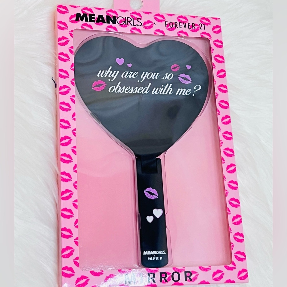 Forever 21 Mean Girls Heart Mirror - Black and Pink - Picture 3 of 3